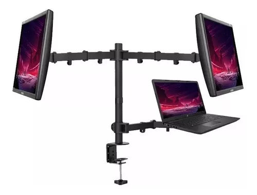 Soporte Doble para Monitores y Notebook