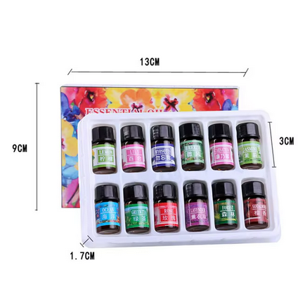Set de 12 Aceites Esenciales para Humidificador
