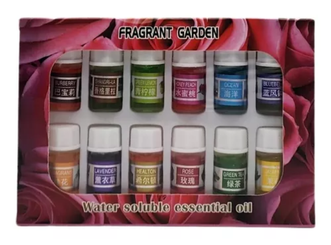 Set de 12 Aceites Esenciales para Humidificador