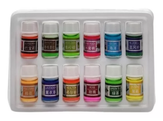 Set de 12 Aceites Esenciales para Humidificador