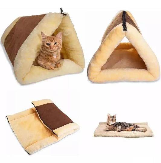 Cama y Alfombra 2 en 1 para Gatos – Kitty Relax