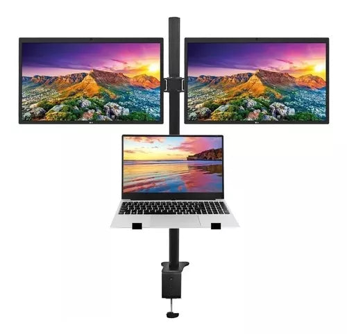 Soporte Doble para Monitores y Notebook