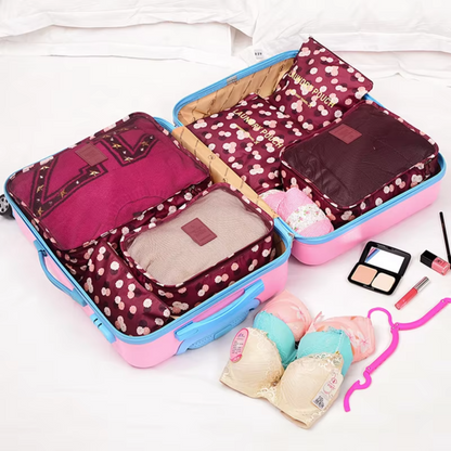 SET DE 6 BOLSAS ORGANIZADORAS DE VIAJE